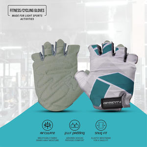 Custom Made <b>Half</b> Finger Lace-Up Anti <b>Slip</b> Microfiber Gym Fitness Gloves for Weight Lifting and Fitness Training - Product Image 2