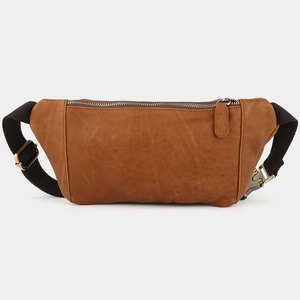 Sac banane de différentes couleurs, facile à porter, en cuir véritable, imperméable, avec fermeture éclair, vente en gros, sur mesure - Product Image 2