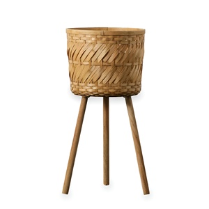 Decorative Flower and Plant <b>Pot</b> <b>Stand</b> Wholesale Indoor Natural Bamboo Planter <b>Stands</b> for Wedding Event Decor - Product Image 2