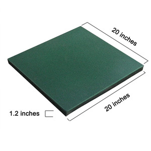 แผ่นปูพื้นแบบประกบกัน ขนาด 50*50*2.0 ซม. ทำจากยาง สำหรับยิม - Product Image 3