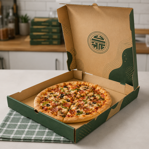 Custom Recyclable Eco-Friendly 2mm Corrugated Pizza <b>Boxes</b> Premium Food Packaging Custom Size Color Logo Recycled Materials - Product Image 6