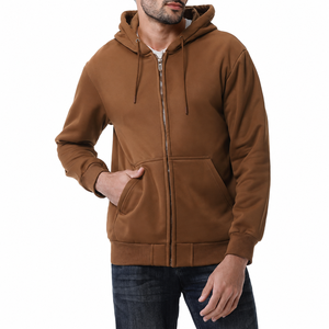 Custom 450gsm Cotton Zip Up Hoodie Oversized Heavyweight Rhinestone <b>Zipper</b> <b>Sweatshirt</b> for Men - Product Image 1