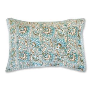 Hand Block Linen Pillow Cover <b>Beige</b> Printed Cotton Pillow Cover With Zipper Closer Home Decor Pillow Case - Product Image 1