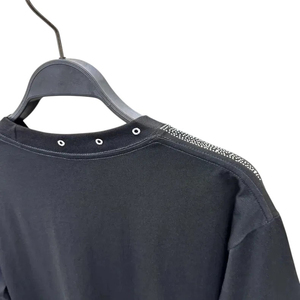 New Fashion Mens Sunburst Rhinestone T-Shirt Solid 260g 100% Cotton Luxury Sparkly <b>Crystal</b> Studded Black Shiny Short Sleeve - Product Image 2