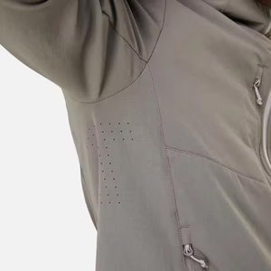 Ensemble de survêtement de course en plein air léger et respirant, coupe-vent, avec veste à capuche et pantalon pour le fitness - Product Image 5