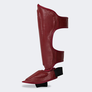 Espinilleras para Adultos de Kickboxing y Taekwondo, Diseño Reforzado con Protección en el Talón, Material PU para MMA y Boxeo - Product Image 3