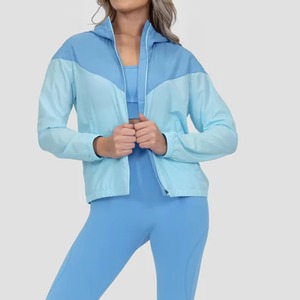 High Quality Women's Lightweight Loose Breathable <b>Zipper</b> Casual Fashion Nylon Windbreaker Waterproof Jackets Wholesale - Product Image 2