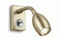 Lampe de lecture LED 12 V CC pour camping-car avec col de cygne flexible et réglable, éclairage mural à faisceau focalisé pour camping-car