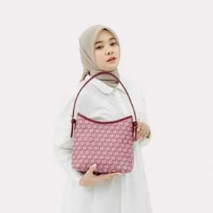 Bolso Tote Cruzado de Gran Capacidad para Mujer, Diseño Floral Clásico, Color Sólido, con Cierre de Cremallera y Forro de Poliéster - Product Image 1