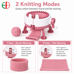 <span class=keywords><strong>Machine</strong></span> à <span class=keywords><strong>tricoter</strong></span> circulaire populaire de petit diamètre, 22 aiguilles, tricot simple, manivelle manuelle, marque EB, pour pulls et bonnets - Product Image 3