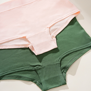 Braguitas sin Costuras de Cintura Media para Mujer, Algodón y Elastano, Suaves, Transpirables, Cómodas, de Color Sólido, Ropa Interior para Uso Diario, de Secado Rápido y Ecológicas - Product Image 4