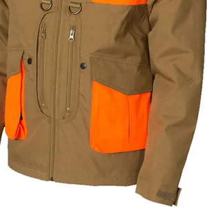 เสื้อแจ็คเก็ตสำหรับล่าสัตว์แบบ unisex สีน้ำตาลส้ม ลายพิมพ์บล็อกสี ผ้า softshell กันน้ำ แขนยาว เหมาะสำหรับฤดูหนาว - Product Image 5