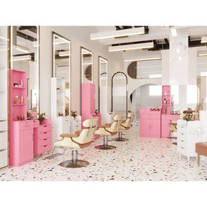 Set di Attrezzature per Salone di Bellezza e Spa con Specchio, Incluso Postazione di Styling per Parrucchieri e Barbieri - Product Image 5