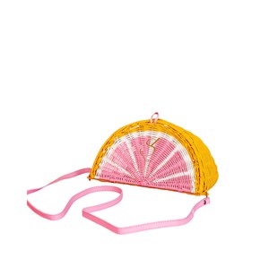 Panier de rangement en rotin de haute qualité pour fruits, boîte cadeau créative en osier rose et bac de rangement ludique d'été pour enfants - Product Image 1