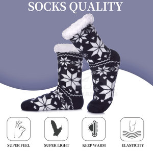 Chaussettes de Noël personnalisées avec des motifs festifs créatifs et un tissu extensible pour un port confortable en saison - Product Image 4