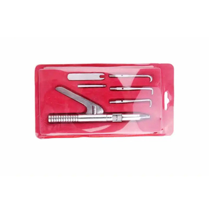 Kit professionnel de retrait de couronnes et bridges dentaires en acier inoxydable réutilisable, pistolet automatique pour laboratoire dentaire, certifié CE Classe 1 - Product Image 5