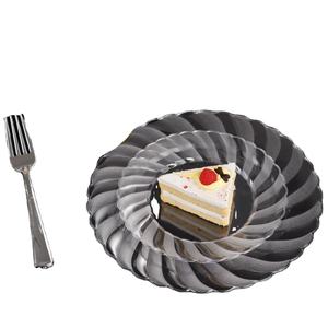 Assiettes jetables transparentes de 6 pouces, biodégradables, écologiques, résistantes, en plastique, pour la nourriture pour bébés, les chocolats, les bonbons, les desserts industriels - Product Image 1