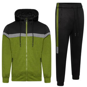 Hot Selling Unisex Plus Size Two Tone Hooded Sweatpants Custom Logo Screen Printing Sportswear Tracksuit for Winter Clothing - Product Image 5