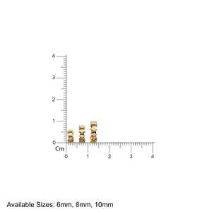 Cuentas Hechas a Mano con Diamantes Reales y Oro Sólido de 18k, Diseño de Rueda Eterna - Product Image 2