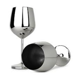 Stainless Steel <b>Wine</b> Glasses Set of 6 Modern Round Stemmed <b>Goblets</b> Break Resistant for Party and Home Use <b>Wine</b> Glass - Product Image 3