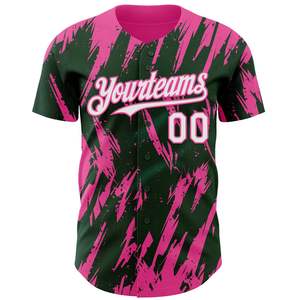 Camiseta de Béisbol Personalizada para Equipo, con Botones, Impresión de Serigrafía, Secado Rápido, 100% Algodón Orgánico, Ropa Deportiva Antibacteriana - Product Image 6