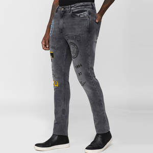 Pantalon en jean léger pour homme, matière de qualité supérieure, best-seller, tendance, disponible en gros, pantalon en jean pour homme avec logo personnalisé - Product Image 2