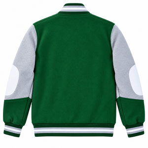 Chaqueta Universitaria Unisex Personalizada OEM, Mezcla de Lana, Mangas de Felpa, Bordada, Estilo Béisbol, Directo de Fábrica - Product Image 4