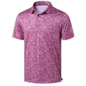 เสื้อกอล์ฟคุณภาพสูงแบบขายส่ง ซับเหงื่อได้ดี สำหรับเสื้อเชิ้ตแบบเรียบๆ ปรับแต่งได้ ปักลายได้  แบบถัก  สำหรับผู้ชายและผู้หญิง  เสื้อเชิ้ตพิมพ์ลายลำลองสำหรับธุรกิจ - Product Image 1