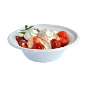 Couvercle de bol jetable compostable en bagasse de 32 oz, design diamant esthétique premium, non blanchi, pour événements et traiteur de luxe, assorti 2026 - Product Image 1