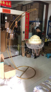 Decoración de <span class=keywords><strong>boda</strong></span>, colgador de <span class=keywords><strong>pastel</strong></span> de Metal de pie y acoplador, soporte de araña oscilante - Product Image 6