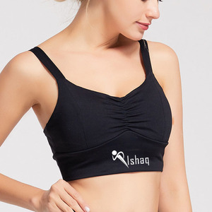 Fixed Seamless Training Yoga Bra Custom Backless Elastic For Sports Push Up Bra - Product Image 1