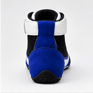 Botas de Motocicleta al Tobillo, Personalizables, de Alta Calidad, en Blanco, Negro y Azul, con Parte Superior de Cuero Genuino, Forro de Nomex, Transpirables, Ligeras, con Cierre de Velcro - Product Image 2