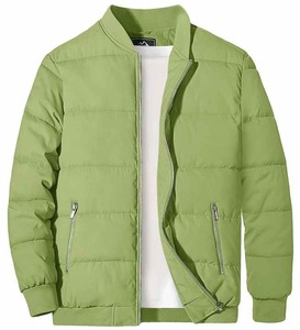 Chaqueta Bomber de Invierno para Hombre al por Mayor con Logotipo Personalizado, Tejida, Transpirable, Lavada, Cortavientos, Talla Única, Relleno de Algodón - Product Image 3