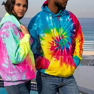 เสื้อฮู้ดดี้ผู้ชายสไตล์ใหม่ ลายมัดย้อม แฟชั่นลำลอง ผ้าคอตตอนผสม ดีไซน์สั่งทำได้ กำลังฮิต - Product Image 2