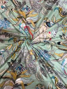 Screen Printed Lightweight Cotton Cambric Fabric Soft Indian Animal Print for Boys Girls Apparel Quilting Home Projects Bags - Product Image 3