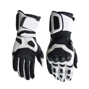 New Style Outdoor Full Finger Motorbike Racing Leather <b>Gloves</b> Genuine Cowhide Leather Motorbike <b>Gloves</b> - Product Image 3