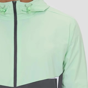 Veste coupe-vent en jean matelassée vintage pour homme, fermeture éclair, teinte unie, prix bas, vente en gros, service OEM personnalisé - Product Image 5