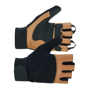 Best Performance Sheep Grain Leather Wheel Chair Gloves Heavy Duty Industrial Safety Full Finger Non-Slip Zipper Outdoor Sports - Product Image 4