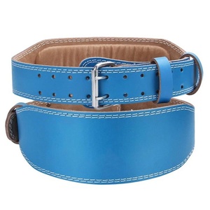 Lumber Back Support Leather 4 Inch Weightlifting Belt Gym Workouts Bodybuilding Training Tapered Design Weight Lifting Belts - Product Image 5