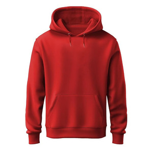 Sweat à capuche premium pour homme en molleton de coton 300g, motif uni, décontracté, avec poche kangourou, séchage rapide et respirant - Product Image 1