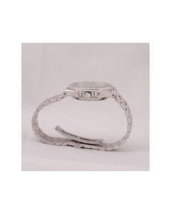 Montre analogique mécanique carrée de luxe de qualité supérieure, style antique, en acier inoxydable, avec diamant Moissanite VVS, en solde - Product Image 5