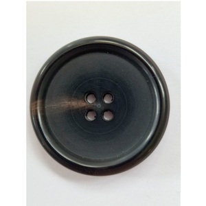Best Quality Indian Manufacturer Carved Animal Buffalo Horn Button Eco-Friendly Natural Horn <b>Black</b> Color Blank Button - Product Image 5