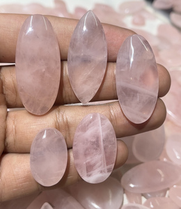Cabochons en quartz rose naturel en vrac pour la fabrication de bijoux et les cadeaux de fêtes - Product Image 5