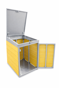 Modern Simple Metal Water Resistant Portable Outdoor Trash Can <b>Cover</b> for Garden EDPTBC001 - Product Image 6