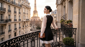 New <b>Top</b> Perfect A-line Silhouette Long <b>Silky</b> Sleeves Large Peter Pan Collar French Peter Pan Collar Dress From Vietnam - Product Image 5