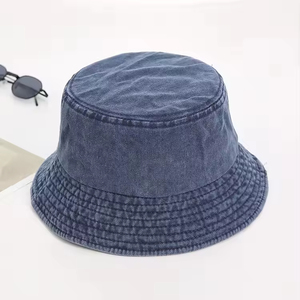 Chapeau Bob Rétro Personnalisable pour Homme, Style Pêcheur, en Jean Délavé, Vente en Gros, Chapeaux Bob de Créateur - Product Image 1