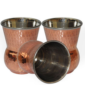 Vaso de Agua Desintoxicante Ayurvédico para Reforzar la Inmunidad, Juego de Vasos de Regalo de Lujo al por Mayor, Diseño Martillado Tradicional - Product Image 5
