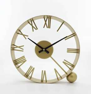 Horloge de table moderne en bois au design minimaliste, horloge de bureau en bois naturel pour la maison, le bureau et une utilisation décorative - Product Image 2