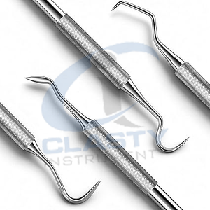 Détartreur dentaire double extrémité pour le nettoyage des dents, instrument de dentiste pour l'élimination du tartre et du calcul dentaire, outil d'hygiène buccale approuvé ISO - Product Image 2