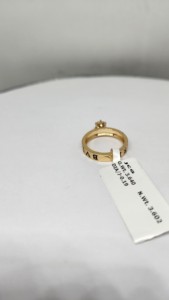 Bague élégante pour femme en or 14 carats, diamants naturels couleur HI pureté SI 0,19 ct, plaqué rhodium, luxe léger, qualité supérieure, pour usage quotidien - Product Image 4